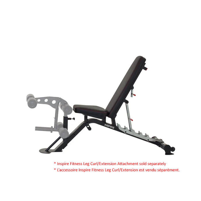 Inspire Fitness SCS-WB2 Weight Bench for FT2, Black