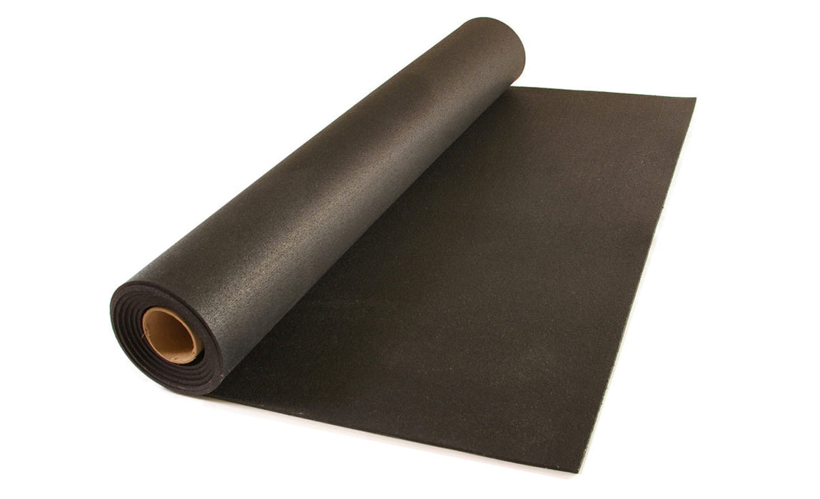 Regupol Full Roll, 200lbs - 25' x 4' x 3/8" - Black