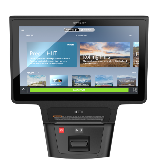 PRECOR BREAKAWAY STM 887 SLAT COMMERCIAL TREADMILL