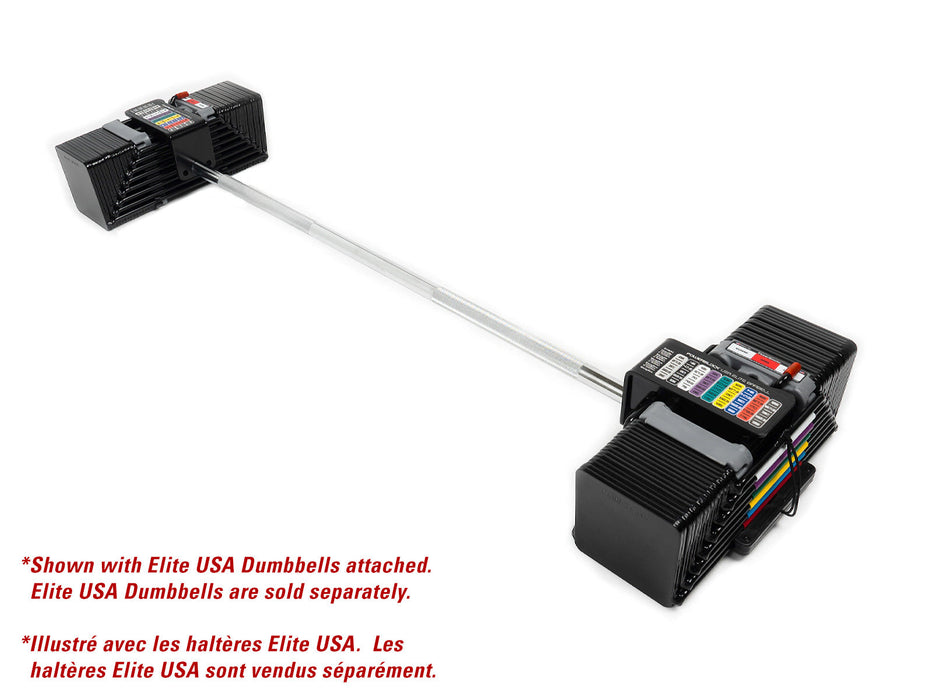 PowerBlock Straight Barbell, USA Elite