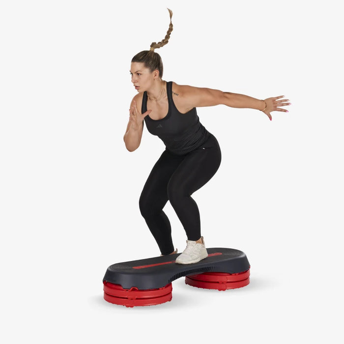 USED LES MILLS SMART STEP SYSTEM INCLUDES 4 RISERS AND PLATFORM