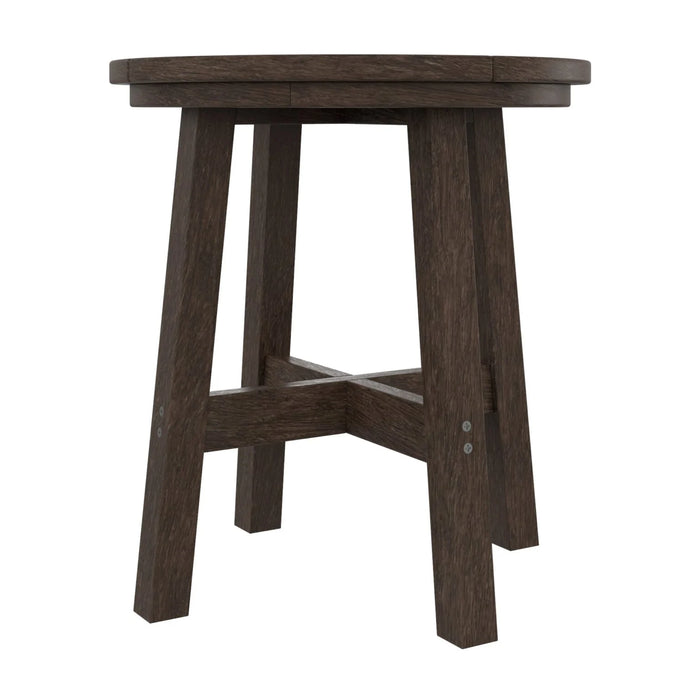 ROUND SIDE TABLE T02 CHOCOLATE FRAME