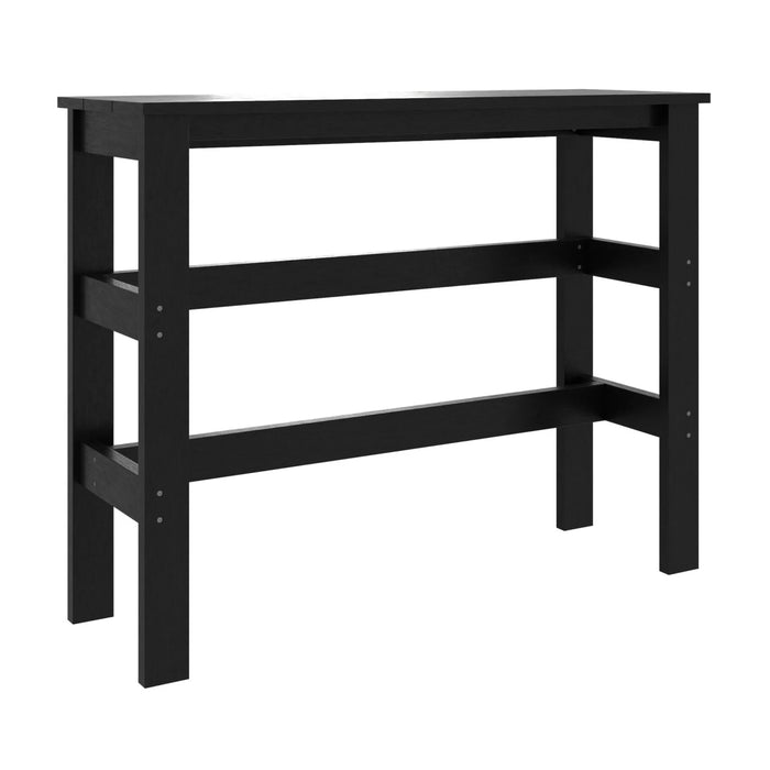 RAIL HUGGER PUB TABLE T08 BLACK FRAME