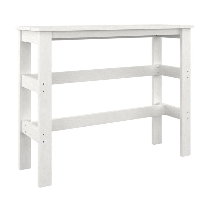 RAIL HUGGER PUB TABLE T08 WHITE FRAME