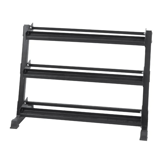 XM FITNESS 4', 3 TIER DUMBBELL RACK (DUMBBELLS SOLD SEPARATELY)