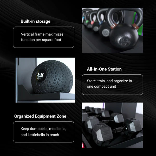 XM Fitness - Studio Tower Storage Rack SKU: 8350
