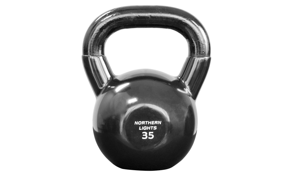 Northern Lights Round Vinyl Coated Kettlebell, 35lbs